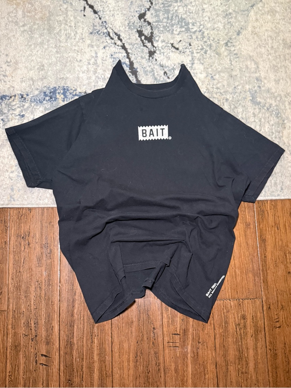 BAIT Inc. Logo Black Streetwear T-Shirt Large